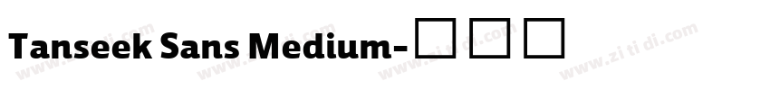 Tanseek Sans Medium字体转换 Tanseek Sans Medium字体转换